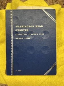 Empty Vintage Whitman Album #9040 Washington Quarters Starting 1960 Book 3 🔥🔥 - Picture 1 of 11