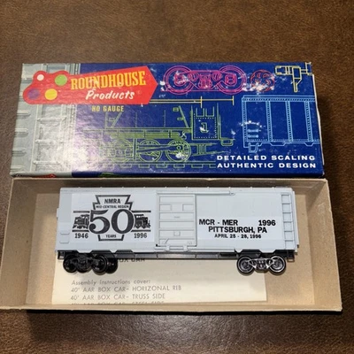 Roundhouse NMRA 50th Anniversary MCR-MER 1996 Pittsburgh PA 40’ HO Box Car - Image 1 of 4
