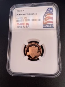 2024 S Lincoln Cent 1C NGC PF 70 RD Ultra Cameo - Picture 1 of 6
