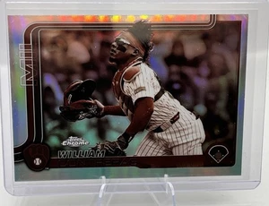 2025 Topps Chrome Sephia Refractor William Contreras #25 Brewers - Picture 1 of 2