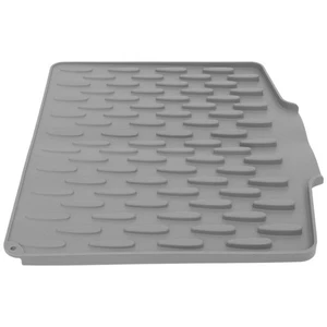  Silicone Dish Drainer Mat: Sloped Sink Drying Pad Non-Slip Counter Water - Picture 1 of 17