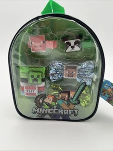 New 2023 Original MINECRAFT Mini Hair Accessories Bow & Backpack - Picture 1 of 5