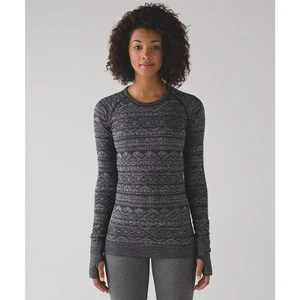 Lululemon Damen 4 Rest Less Pullover Oberteil meliert schwarz sehr guter Zustand Athleisure - Bild 1 von 7
