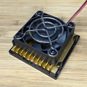 486 CPU Fan & Heatsink With Evercool 7 Blade Fan 40mm - Molex Power - Picture 1 of 8