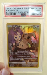 Pokemon TCG Mimikyu Full Art Holo Cosmic Eclipse Secret Rare PSA 9 MINT 245/236 - Bild 1 von 2