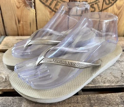 Sandalias chanclas de cuña HAVAIANAS talla 6,5 verano playa piscina doradas Foto 1 de 4