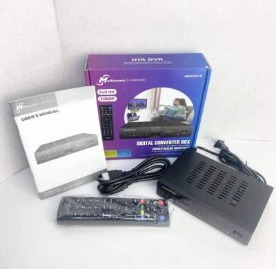 ATSC Digital Converter Box with TV Tuner TV Recording HDMI Mediasonic HomeWorx - Image 1 of 4