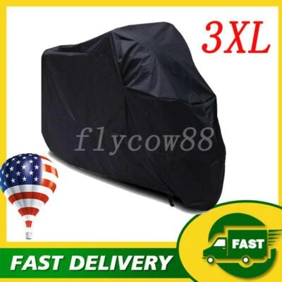 Waterproof Motorcycle Cover Black For BMW K1200 R1100 R1200 R1150 K1600 K1300 - Image 1 of 4