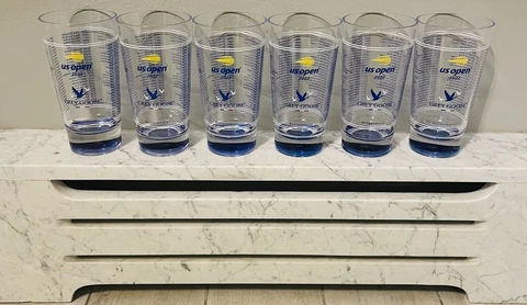 6 US OPEN 2022 TENNIS GREY GOOSE VODKA HONEY DEUCE PLASTIC TUMBLER CUPS LIMITED Cover