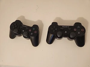 Two Sony PlayStation 3 PS3 DualShock 3 Wireless Sixaxis Controllers For Parts - Picture 1 of 8