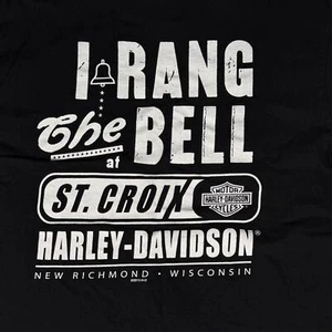 2013 Harley-Davidson St. Croix USA Made T-Shirt Large Black Bell Graphic - Bild 1 von 7