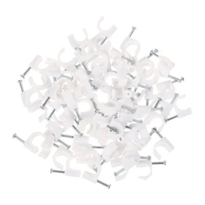  400 Pcs Clamp Line Card Phone Wire Fixed Buckle Wall Cable Clips - Afbeelding 1 van 12