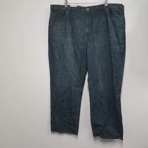 True Nation Jeans Mens 52x32 Loose Fit Rustic Wash Denim Big A00603825241 - Picture 1 of 13