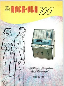 Rock Ola 1484 WALL Jukebox FLYER Phonograph 100 Original 1960 NOS Music Brochure - Picture 1 of 7