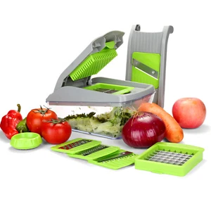 Cortador de verduras Cortador de alimentos de frutas con recipiente Cortador de cocina de verduras - Imagen 1 de 15