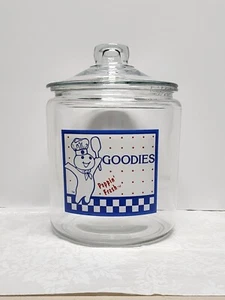 Vintage Pillsbury Doughboy Glass Poppin Fresh Goodies Jar #2025 - Picture 1 of 5