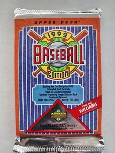 1992 UPPERDECK BASEBALL WACHS PACK, VERSIEGELT UND UNGEÖFFNET. - Bild 1 von 2