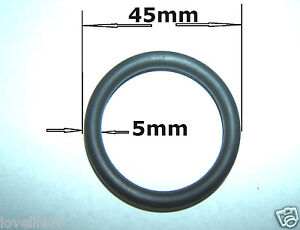 5mm x 45mm O/D Ø BLACK ROUND NITRILE RUBBER SEALING 0 O-RING SEAL WASHER GROMMET