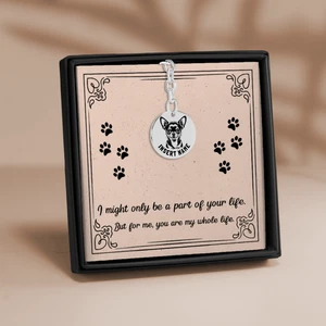 Personalized Chihuahua engraved keychain gift in a jewelry box with message card - Picture 1 of 18