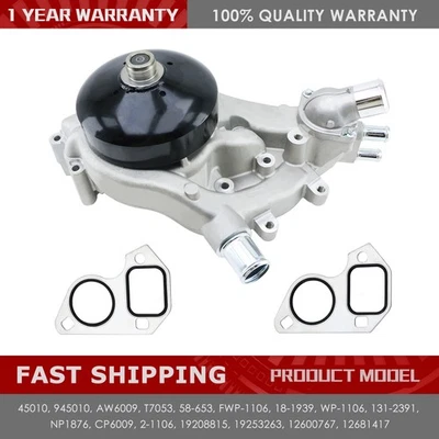 Water Pump for Chevrolet Silverado Express GMC Yukon Sierra Cadillac Buick Saab Foto 1 de 4