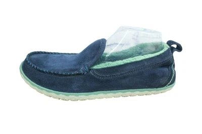 Zapatillas de mocasín de montaña forradas de lana de gamuza azul LL Bean para mujer talla 10 M Foto 1 de 4