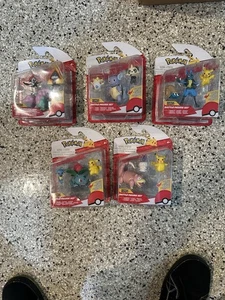 Pokemon Battle Figuren Set 3 Stück 5 verschiedene Boxen Neu Sealed 15 Figuren - Bild 1 von 4