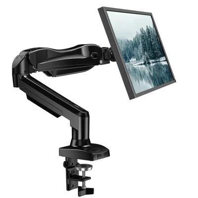 Single Monitor Mount, 13-32" Adjustable VESA Arm, Clamp/Grommet Base, 4.4-19.... - Image 1 of 4