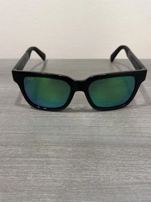 MAUI JIM MONGOOSE MJ540 NEGRO BRILLANTE CON LENTE POLARIZADA ESPEJO VERDE Foto 1 de 4