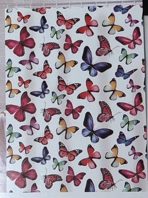 Botanical Butterfly Shower Curtain 70" x 72"  Peva - Image 1 of 4
