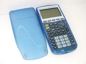 Calculatrice Texas Instruments TI-83 Plus .fr bleu translucide TBE - Photo 1/1