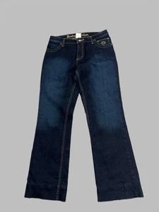 Harley Davidson Jeans Womens Sz6 Petite Straight Leg Comfort Riding Moto - Picture 1 of 5
