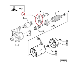 LEVA PER MOTORINO AVVIAMENTO FIAT PANDA - LANCIA DELTA ORIGINALE 9939129 - Picture 1 of 1
