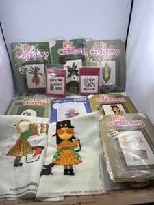 Set of 10 Stitchery Crewel Embroidery Kits READ - Picture 1 of 8