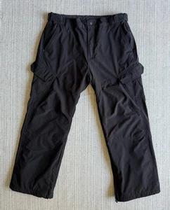 GERRY Mens Size XXL Black Fleece Lined Cargo Snow Pants Pockets Stretch Comfort - Picture 1 of 24