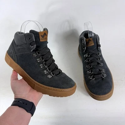 Botas Forsake Lucie Mid para mujer 7 botas de cuero negras con cordones impermeables al aire libre Foto 1 de 4