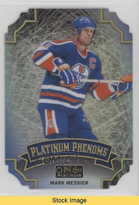 2016-17 O-Pee-Chee Platinum Phenoms Die-Cuts Cracked Ice Mark Messier HOF READ - Image 1 of 3