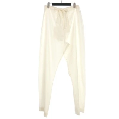 【Pantalones】Maison Margiela 22AW Pantalones de popelina de seda Pantalones Talla 36 Blanco Foto 1 de 4