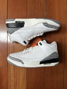 Size 10 - Jordan 3 Retro Mid White Cement Reimagined New - Picture 1 of 7