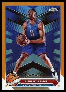 2023-24 Topps Chrome Orange Refractor #184 Jalen Williams /25 - Bild 1 von 2