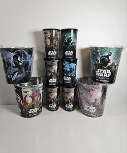 NUEVO Cubos y tazas de palomitas de metal promocionales de la película Star Wars Rogue One - Imagen 1 de 11
