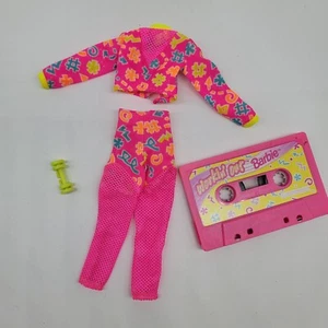 Vtg Workin Out Barbie Audio Cassette Tape Outfit Weight 1986 - Bild 1 von 15