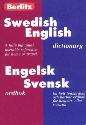 Berlitz Swedish-English Dictionary/Engelsk-Svensk Ordbok - Image 1 of 1