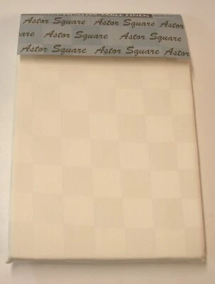 Espana Collection Tablecloth ~ Astor Square Cream 60" x 104" Rectangular **NEW** - Image 1 of 3