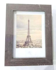6x Dark Wood Colour MDF 4''x6'' Photo Frame Picture Glass Frame Bulk - Picture 1 of 1