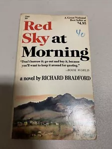 Red Sky At Morning Richard Bradford 1969 Pocket Books Paperback 4th Printing - Imagen 1 de 3