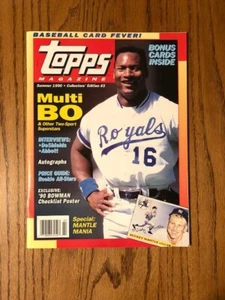 Topps Magazine, Summer 1990, Collector's Edition #3 with INSERT Cards, Baseball - Picture 1 of 3