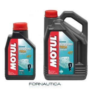 OLIO MOTORE MOTUL PER FUORIBORDO 4 TEMPI MOTUL OUTBOARD TECH 10W-30 1 LT NAUTICA - Foto 1 di 1