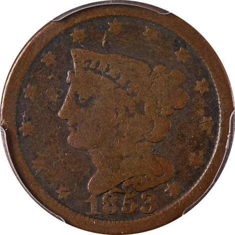 1853 Half Cent PCGS G06 C-1 R.1 Nice Eye Appeal Nice Strike Cover
