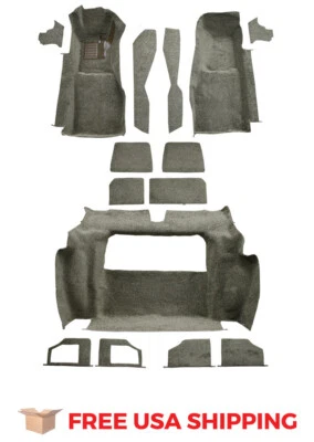 FITS 1981-1982 Chevrolet Corvette Complete without Door Panels Cutpile Carpet Foto 1 de 4