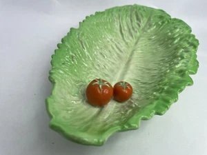 Antique Carlton Ware Lettuce Raised Tomatoes Dish 1925 Rd 716032 - Picture 1 of 12